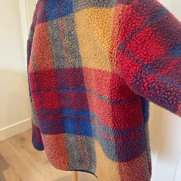 Brixton Delilah Multicolor Plaid Sherpa Jacket - Picture 5 of 10